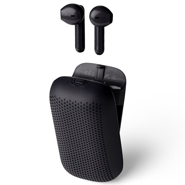 Ασύρματα ακουστικά Lexon Speakerbuds με ηχείο Bluetooth, μαύρο LA127N - Image 2