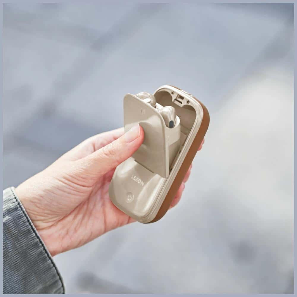 Ασύρματα ακουστικά Lexon Speakerbuds με ηχείο Bluetooth camel LA127C - Image 14