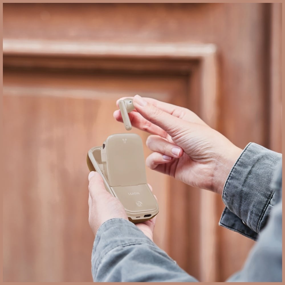 Ασύρματα ακουστικά Lexon Speakerbuds με ηχείο Bluetooth camel LA127C - Image 12