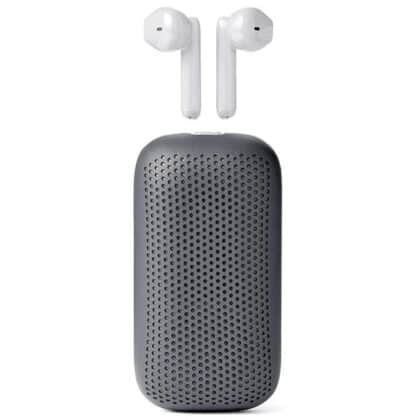 Ασύρματα ακουστικά Lexon Speakerbuds με ηχείο Bluetooth γκρι LA127G