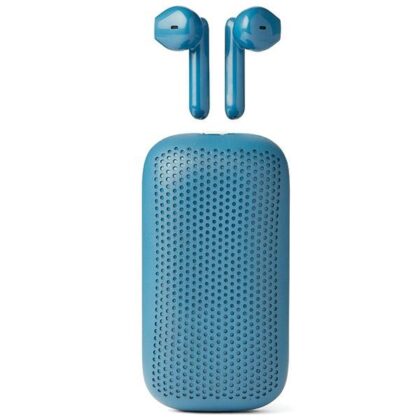 Ασύρματα ακουστικά Lexon Speakerbuds με ηχείο Bluetooth μπλε LA127B