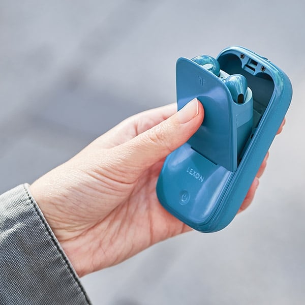 Ασύρματα ακουστικά Lexon Speakerbuds με ηχείο Bluetooth μπλε LA127B - Image 10
