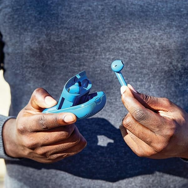 Ασύρματα ακουστικά Lexon Speakerbuds με ηχείο Bluetooth μπλε LA127B - Image 15