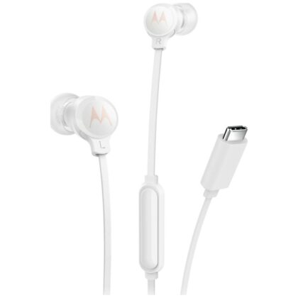 Ακουστικά μέσα στο αυτί Motorola Earbuds 3C-S USB-C λευκά