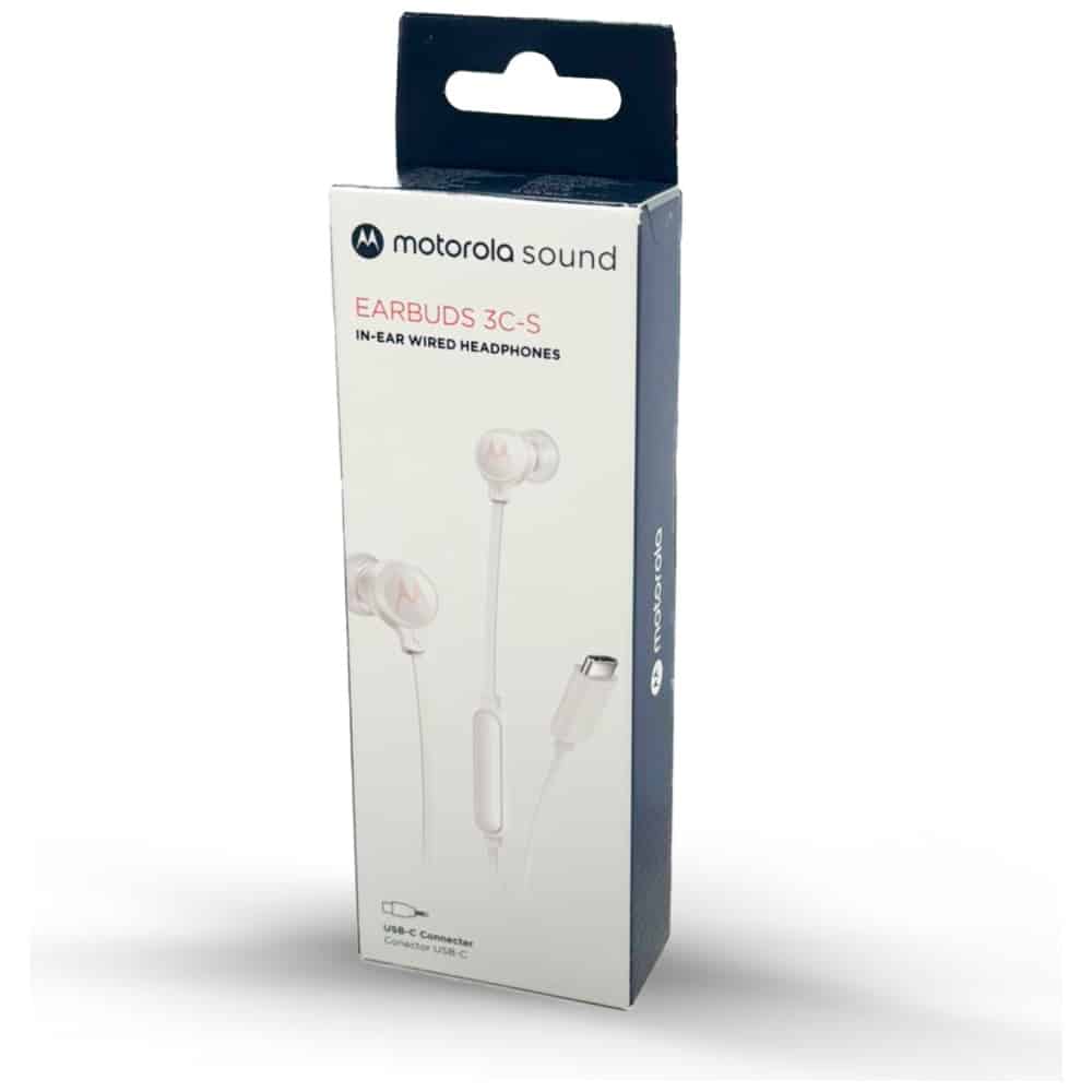 Ακουστικά μέσα στο αυτί Motorola Earbuds 3C-S USB-C λευκά - Image 9