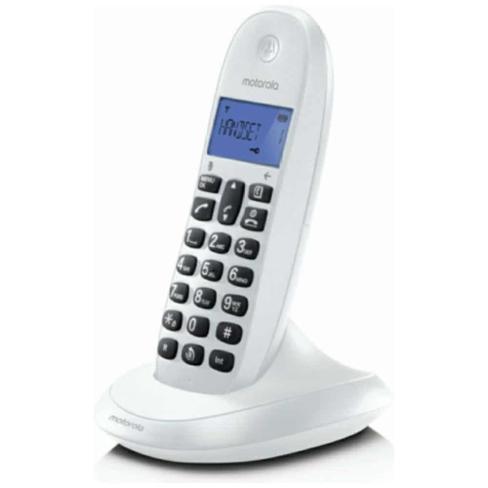 Ασύρματο τηλέφωνο σταθερής γραμμής Motorola C1001CB+ λευκό - Image 2