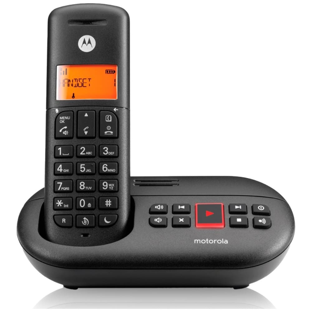 Ασύρματο τηλέφωνο με τηλεφωνητή Motorola E211 - Μαύρο - Image 2