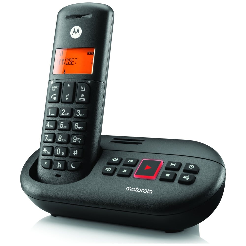 Ασύρματο τηλέφωνο με τηλεφωνητή Motorola E211 - Μαύρο - Image 3