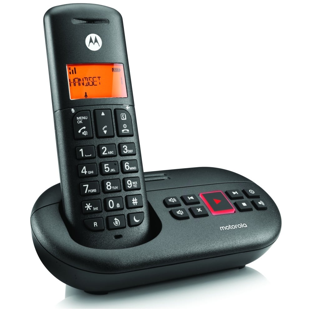 Ασύρματο τηλέφωνο με τηλεφωνητή Motorola E211 - Μαύρο - Image 4