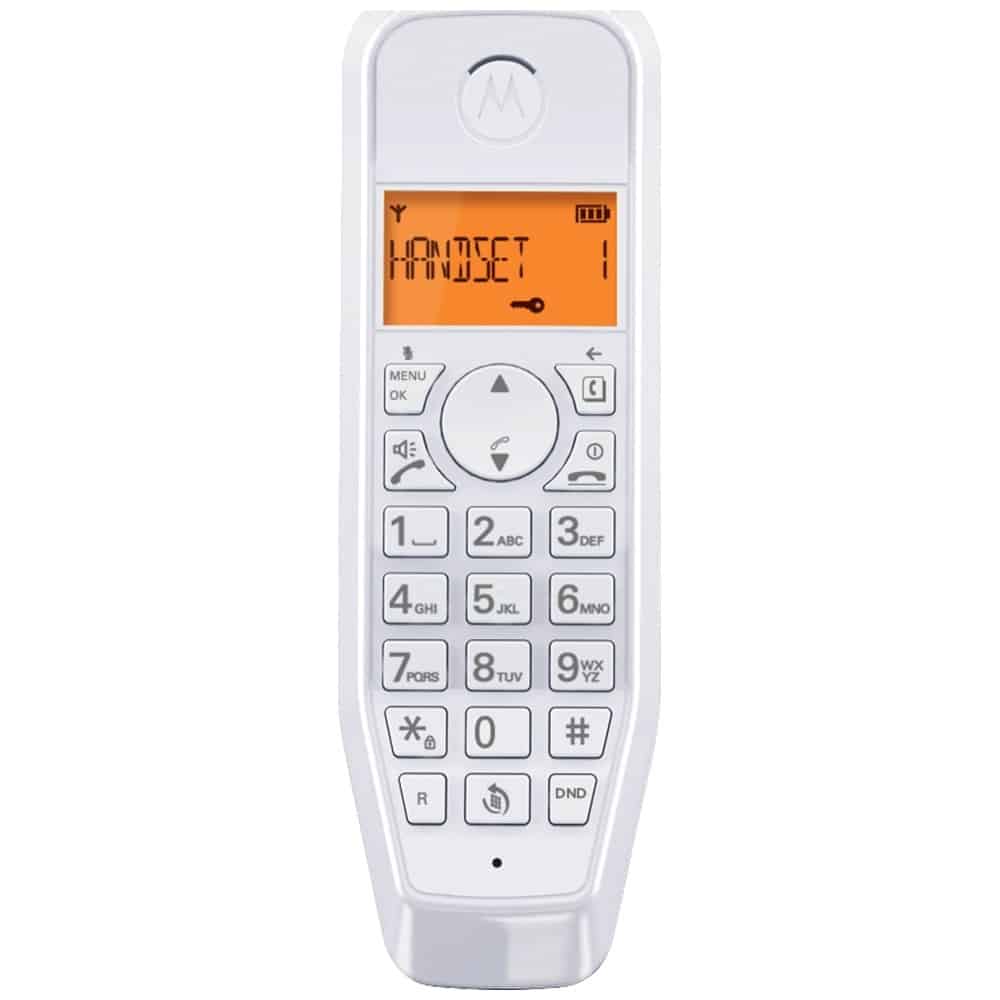 Σετ ασύρματων σταθερών τηλεφώνων Motorola S1202 2 τεμ. λευκά - Image 2