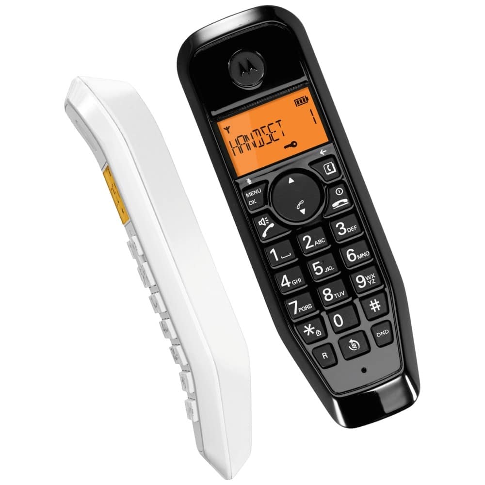 Σετ ασύρματων τηλεφώνων Motorola S1202, 2 τεμ., μαύρο-λευκό - Image 2