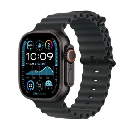 Θήκη τιτανίου Apple Watch Ultra 2 GPS + Cellular 49mm με Ocean Band, μαύρο EU MX4P3