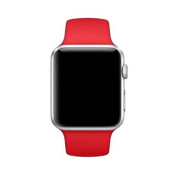 Λουράκι σιλικόνης Mercury για Apple Watch 42/44/45 mm κόκκινο - Image 2