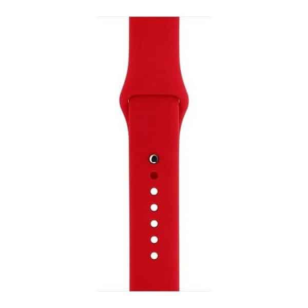 Λουράκι σιλικόνης Mercury για Apple Watch 42/44/45 mm κόκκινο - Image 3