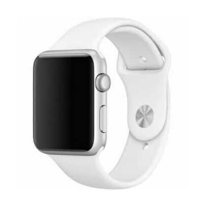 Λουράκι σιλικόνης Mercury για Apple Watch 42/44/45 mm λευκό