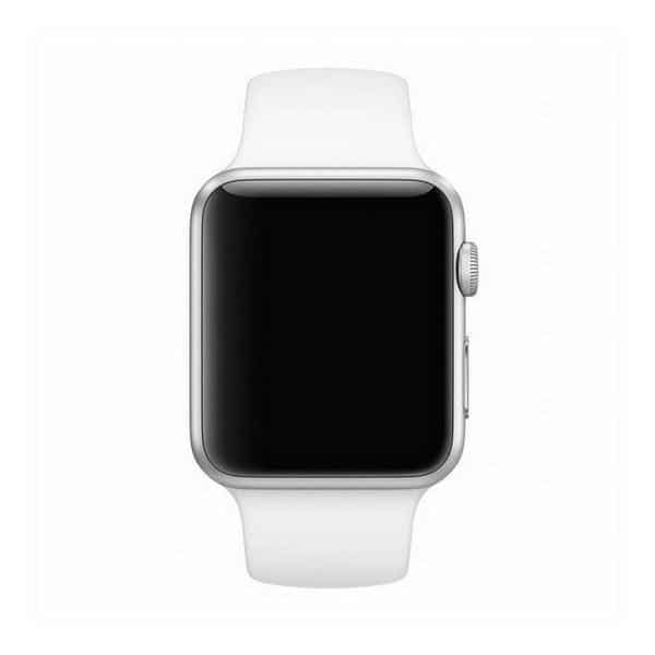 Λουράκι σιλικόνης Mercury για Apple Watch 42/44/45 mm λευκό - Image 2