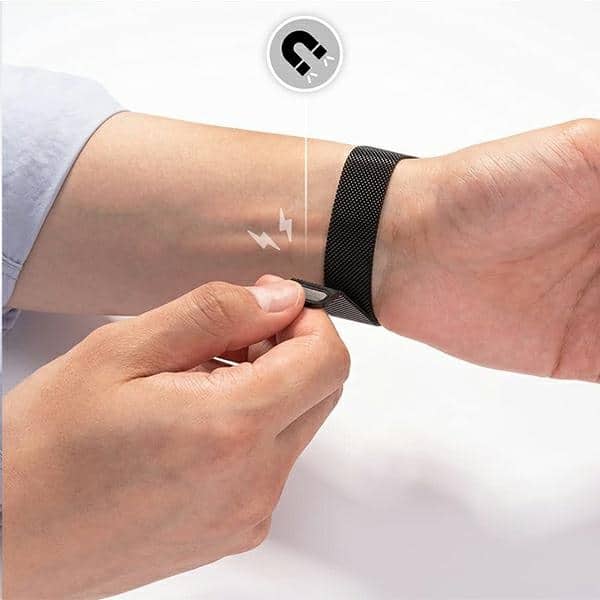 Λουράκι Mercury με πλέγμα για Apple Watch 38/40/41 mm μαύρο - Image 5