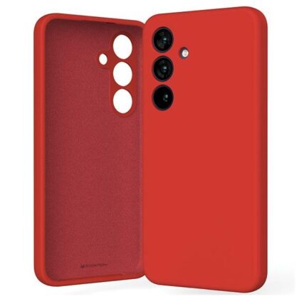 Mercury Silicone - θήκη για Samsung Galaxy S24 - Κόκκινο