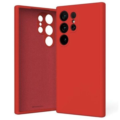 Mercury Silicone - θήκη για Samsung Galaxy S24 Ultra - Κόκκινο