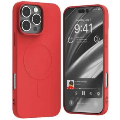 Mercury Semi-Silicone MagSafe - θήκη για Apple iPhone 16 Pro Max - Κόκκινο