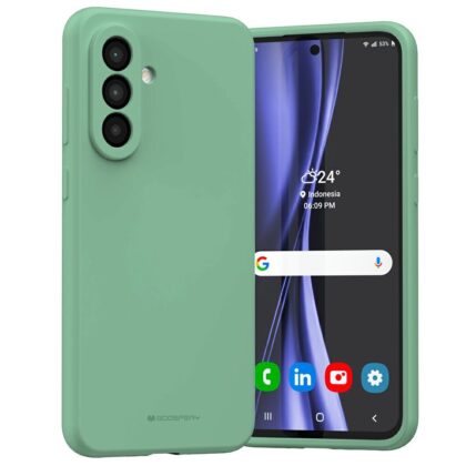Mercury Silicone - θήκη για Samsung Galaxy A36 - Πράσινο