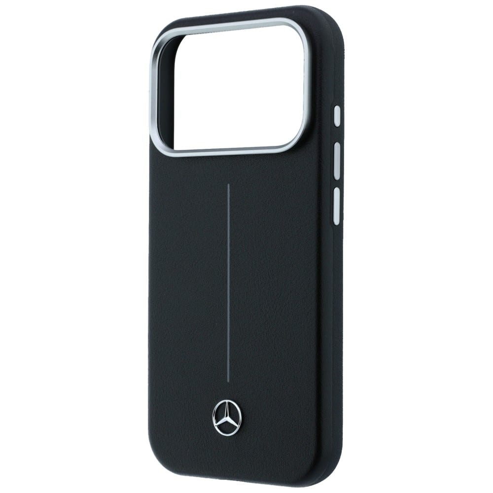 Θήκη Mercedes Δερμάτινη Ημι-Τυλιχτή Iconic Line MagSafe για iPhone 17 Pro μαύρη - Image 6