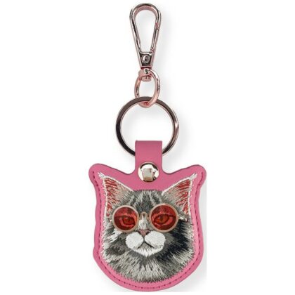 Θήκη εντοπιστή γυαλιών Nimmy Cool and Cute Cat ροζ