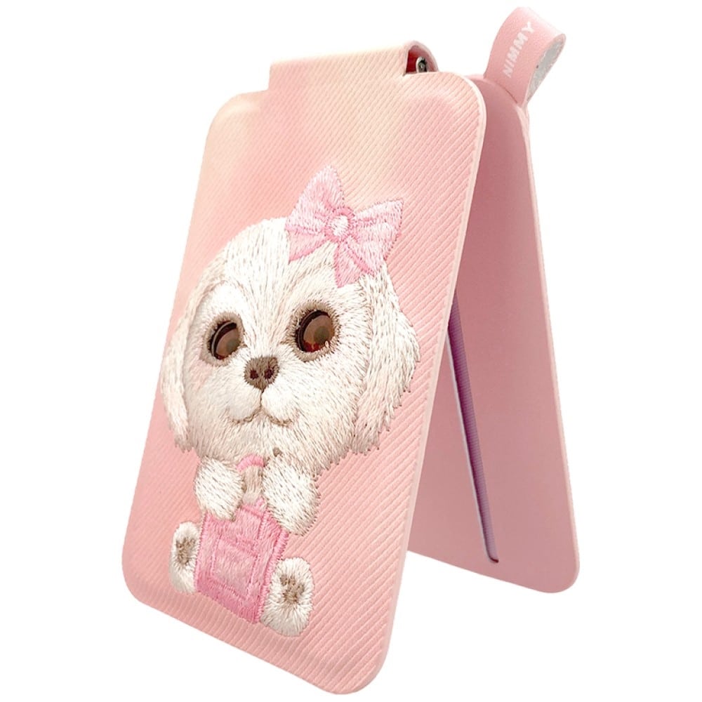 Μαγνητική βάση πορτοφολιού τηλεφώνου Nimmy New Big-Eye Cute Pets 2.0 Dog ροζ - Image 3