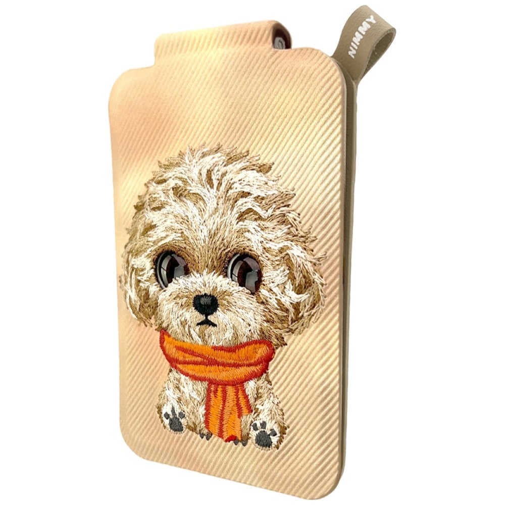 Μαγνητική βάση πορτοφολιού τηλεφώνου Nimmy New Big-Eye Cute Pets 2.0 Dog καφέ - Image 2