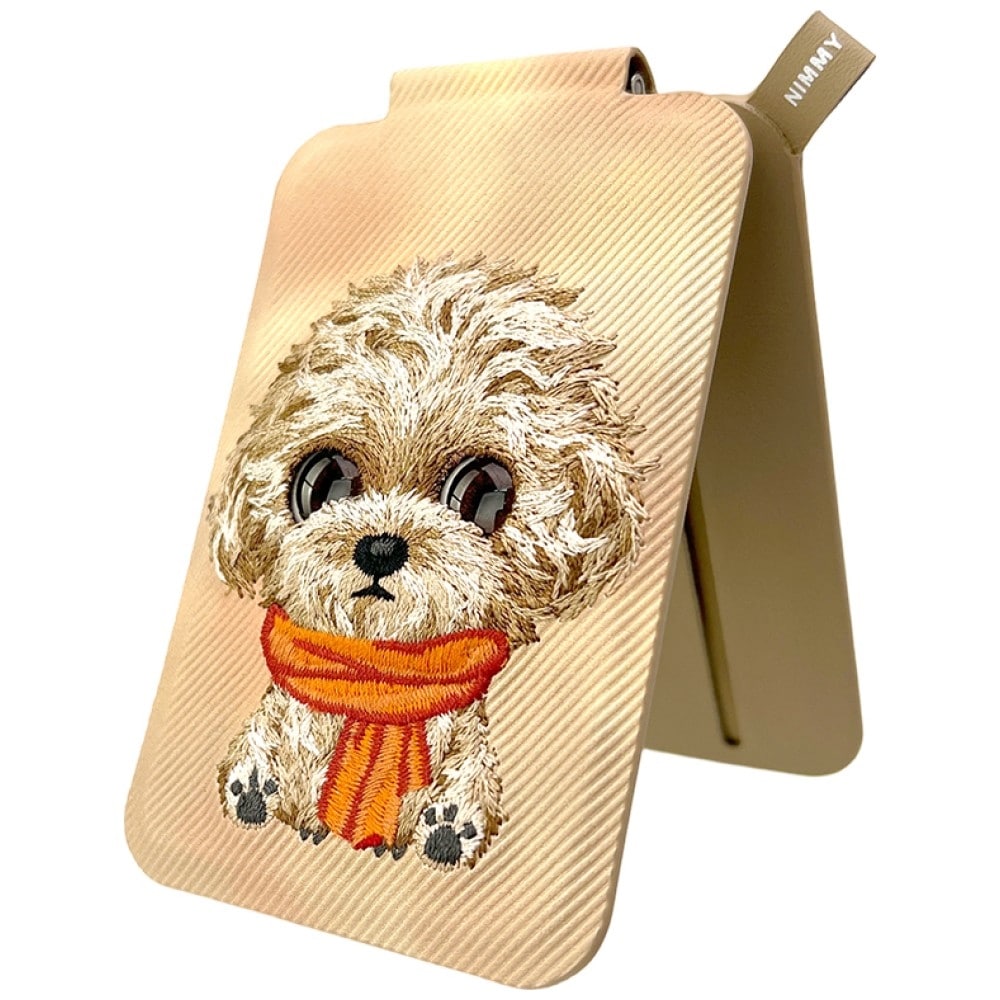 Μαγνητική βάση πορτοφολιού τηλεφώνου Nimmy New Big-Eye Cute Pets 2.0 Dog καφέ - Image 3