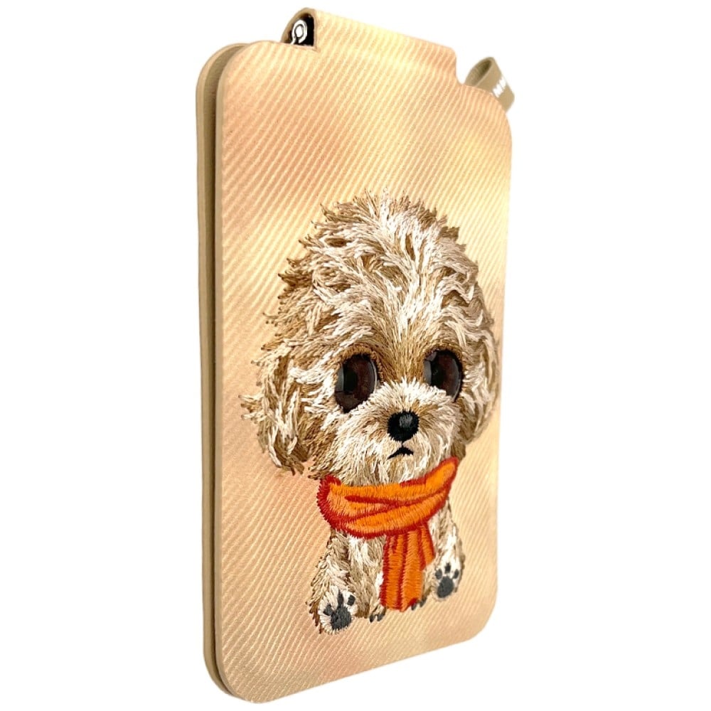 Μαγνητική βάση πορτοφολιού τηλεφώνου Nimmy New Big-Eye Cute Pets 2.0 Dog καφέ - Image 6