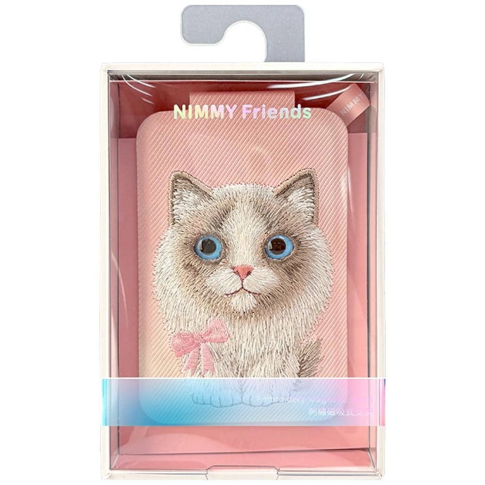 Μαγνητική βάση πορτοφολιού τηλεφώνου Nimmy New Big-Eye Cute Pets 2.0 Cat pink - Image 7