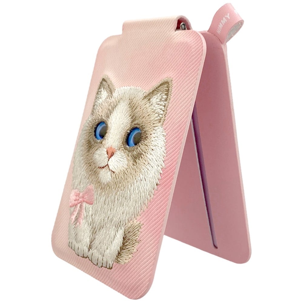 Μαγνητική βάση πορτοφολιού τηλεφώνου Nimmy New Big-Eye Cute Pets 2.0 Cat pink - Image 3