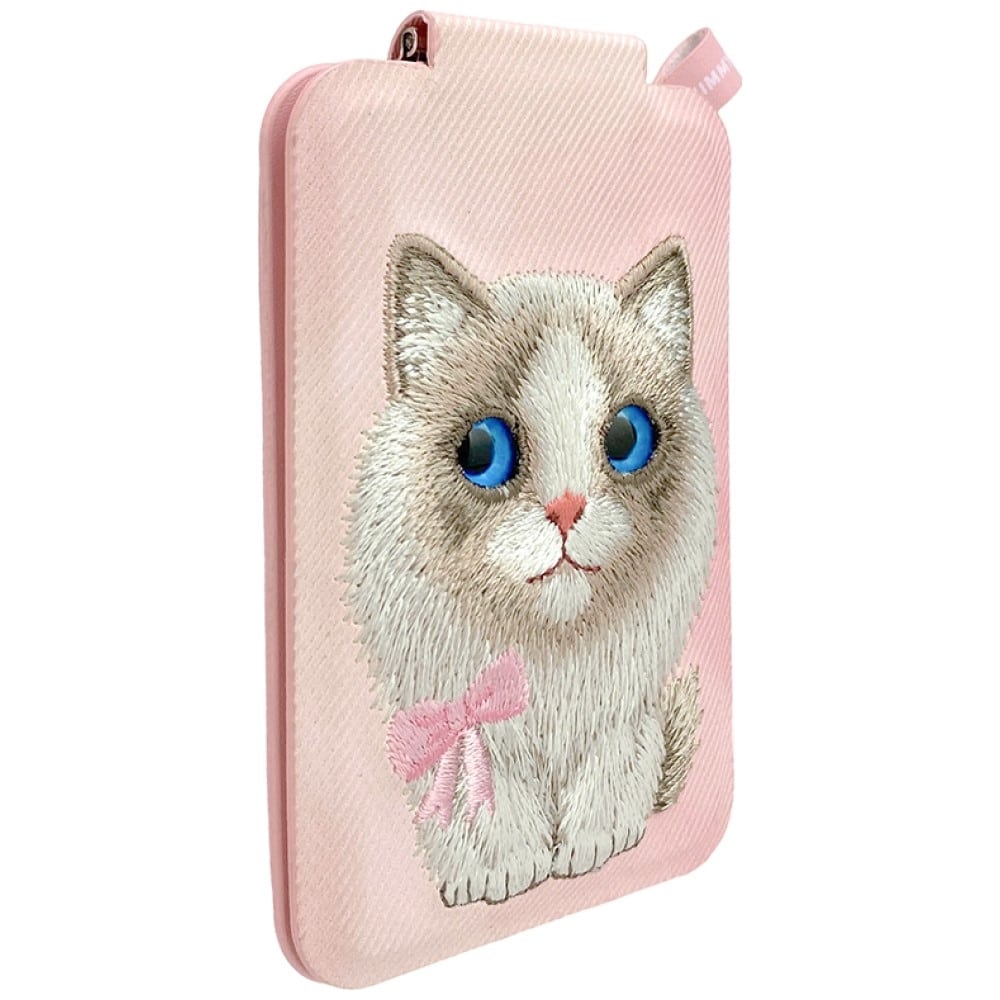 Μαγνητική βάση πορτοφολιού τηλεφώνου Nimmy New Big-Eye Cute Pets 2.0 Cat pink - Image 4