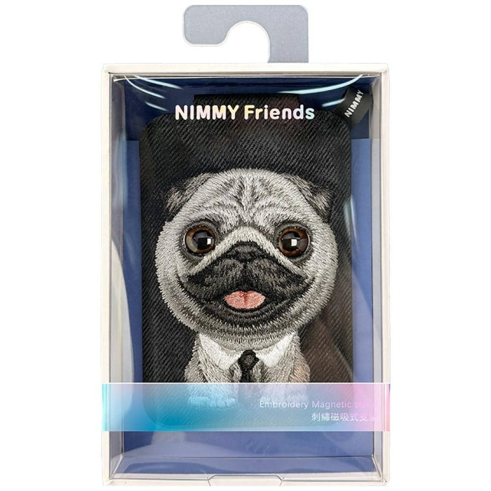 Μαγνητική βάση πορτοφολιού τηλεφώνου Nimmy New Big-Eye Cute Pets 2.0 Dog μαύρο - Image 7