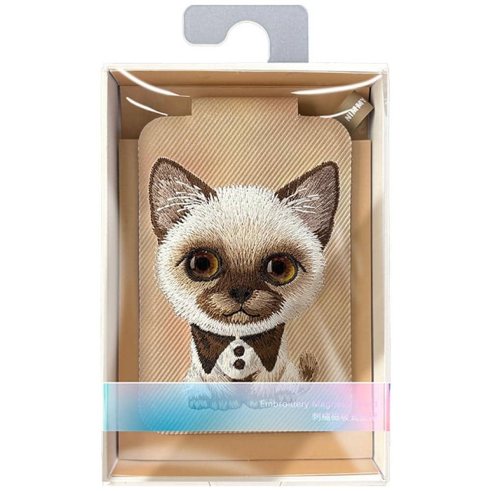 Μαγνητική βάση πορτοφολιού τηλεφώνου Nimmy New Big-Eye Cute Pets 2.0 Cat καφέ - Image 7