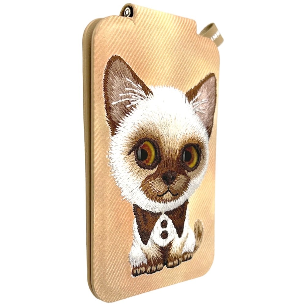 Μαγνητική βάση πορτοφολιού τηλεφώνου Nimmy New Big-Eye Cute Pets 2.0 Cat καφέ - Image 6