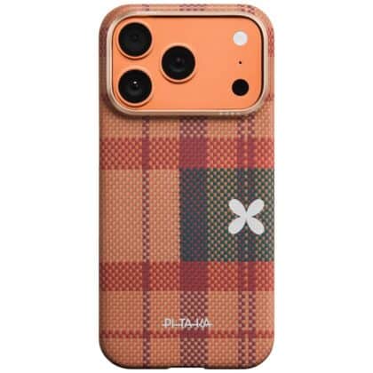 PITAKA PITAKA × MÜNN Flora in Grid - θήκη για Apple iPhone 17 Pro - Διάφανο