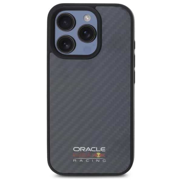 Red Bull Carbon Fiber Shiny Logo MagSafe - θήκη για Apple iPhone 16 Pro - Μαύρο - Image 3