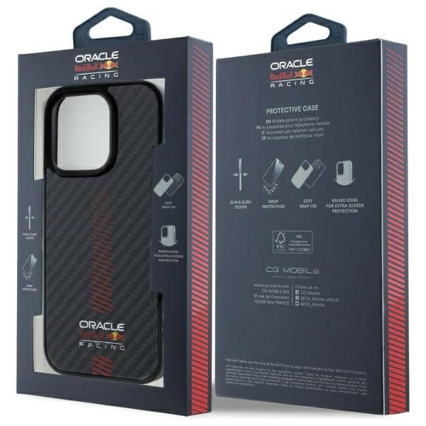 Red Bull Carbon Fiber Power Bar MagSafe - θήκη για Apple iPhone 15 Pro Max - Μαύρο - Image 8