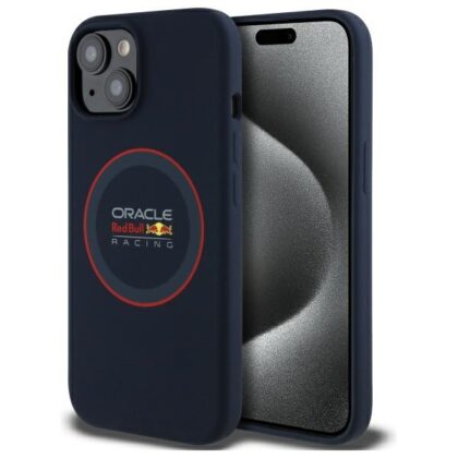 Red Bull Θήκες Σιλικόνης με Κόκκινο Δαχτυλίδι MagSafe - θήκη για Apple iPhone 14 - Μπλε