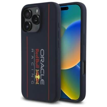 Red Bull Red Bull σιλικόνης θήκες κάθετου λογότυπου MagSafe - θήκη για Apple iPhone 16 Pro Max - Μπλε