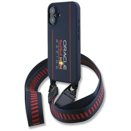 Red Bull Λουράκι σιλικόνης και κάθετο λογότυπο MagSafe - θήκη για Apple iPhone 16 - Μπλε
