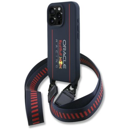 Red Bull Red Bull λουράκι σιλικόνης και κάθετο λογότυπο MagSafe - θήκη για Apple iPhone 16 Pro - Μπλε