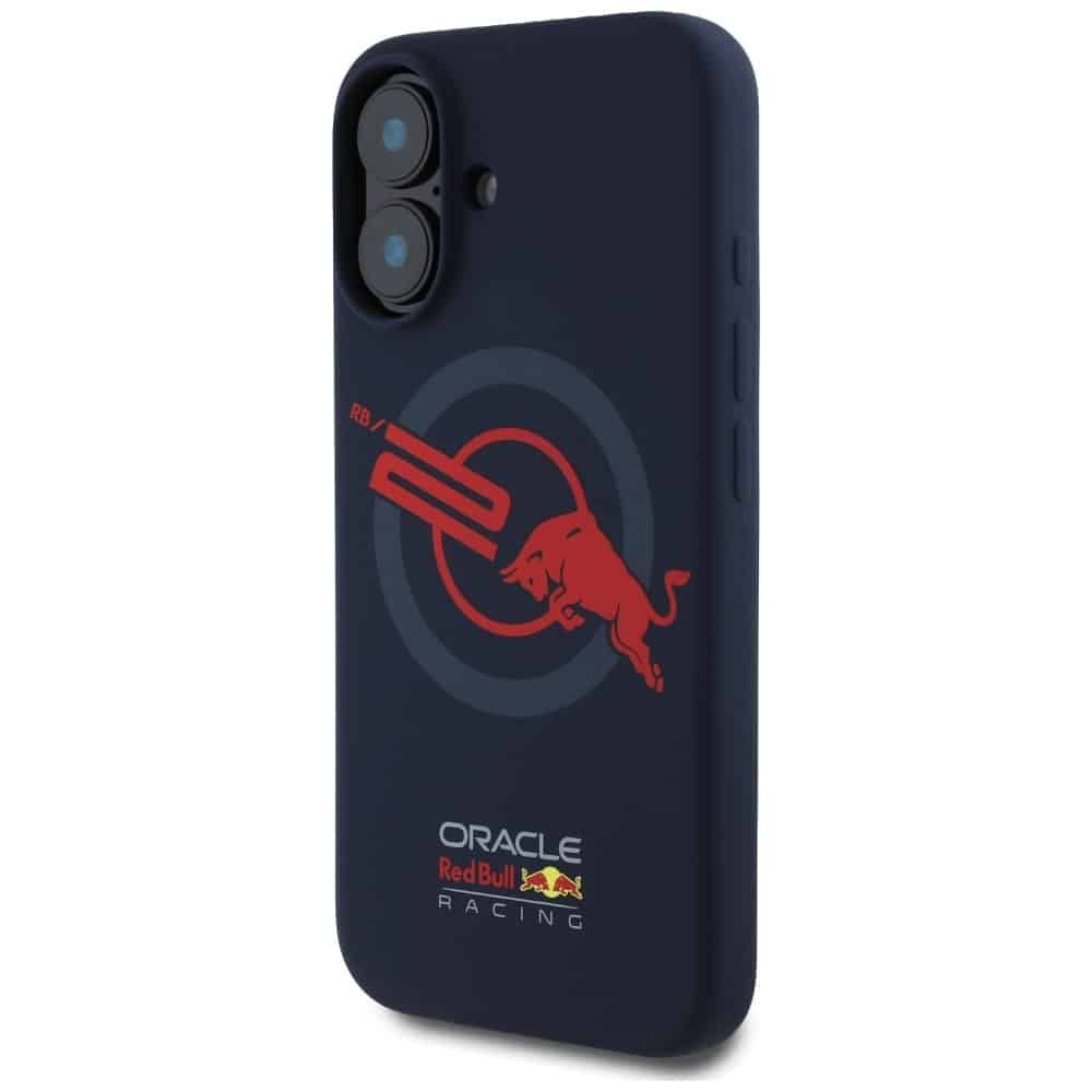 Red Bull Red Bull HC Silicone Λογότυπο με Κόκκινο Πλαίσιο MagSafe - θήκη για Apple iPhone 16 - Μπλε - Image 2