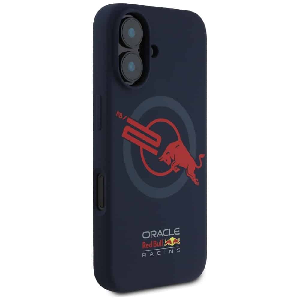 Red Bull Red Bull HC Silicone Λογότυπο με Κόκκινο Πλαίσιο MagSafe - θήκη για Apple iPhone 16 - Μπλε - Image 4
