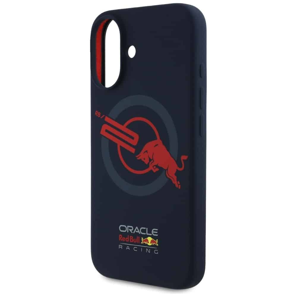 Red Bull Red Bull HC Silicone Λογότυπο με Κόκκινο Πλαίσιο MagSafe - θήκη για Apple iPhone 16 - Μπλε - Image 6