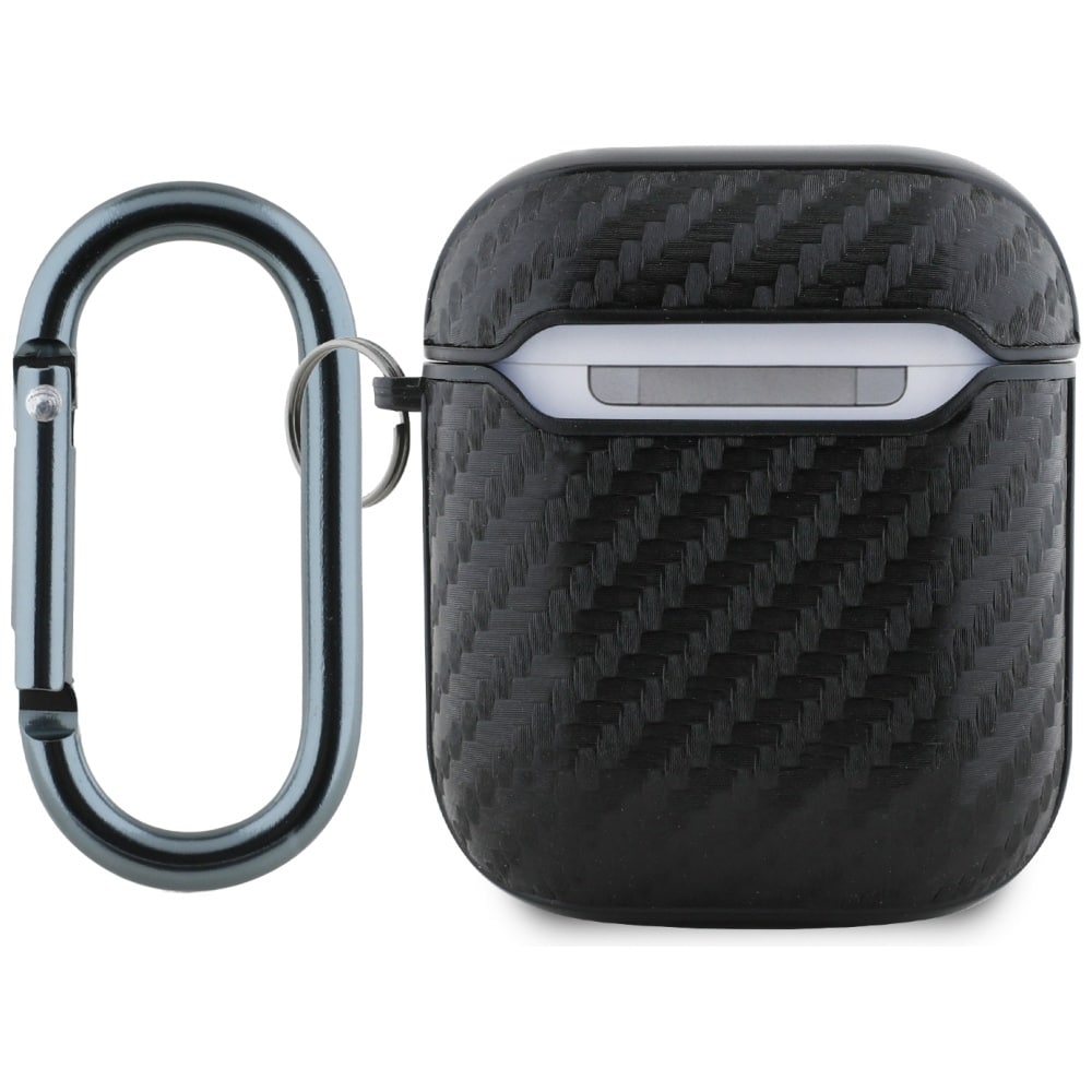 Θήκη Red Bull PU Carbon με λογότυπο για AirPods 1/2 μαύρη - Image 2