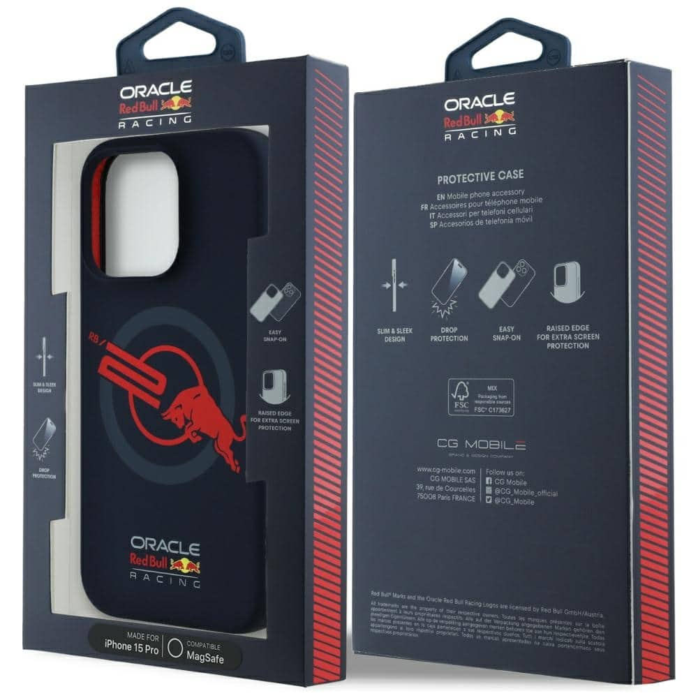 Red Bull Red Bull HC Silicone Logo Red Lining MagSafe - θήκη για Apple iPhone 15 Pro - Μπλε - Image 8