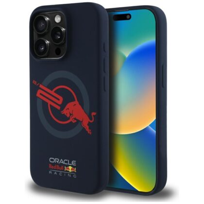 Red Bull Red Bull HC Silicone Logo Red Lining MagSafe - θήκη για Apple iPhone 15 Pro - Μπλε
